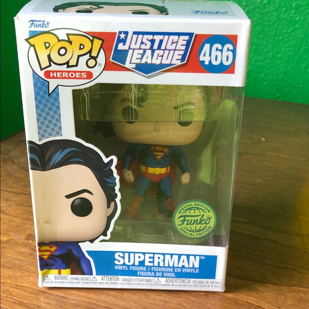Funko Pop! Superman Vinyl Figure - Blue, Red & Yellow